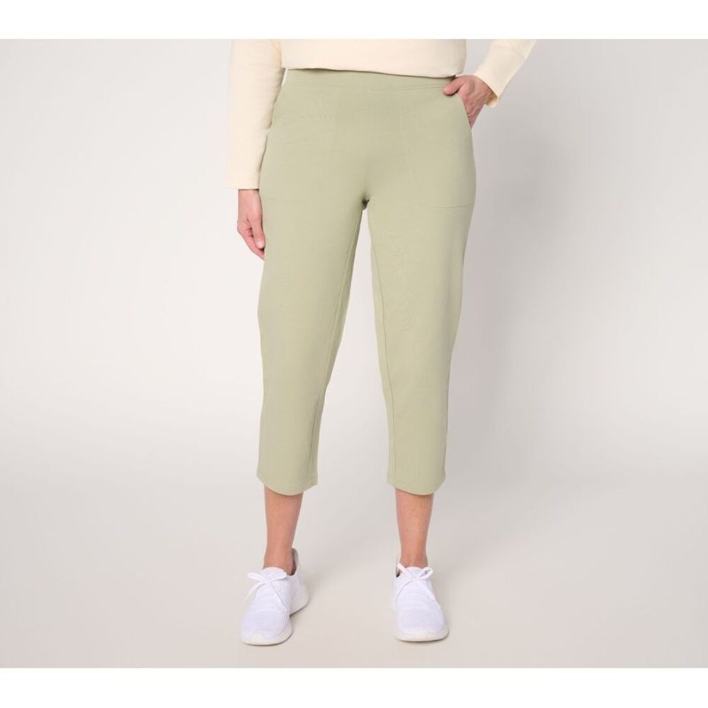 SUNNYLiFE Women's Pants Sz XS Denim & Co. EasyWear French Terry Brown A685187